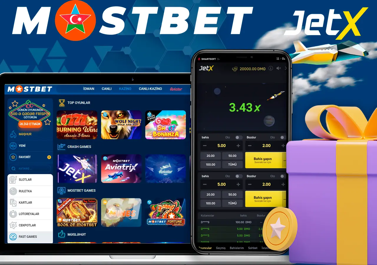 JetX oynayın və bonus qazanın